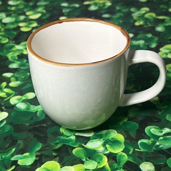 AmorArc 12oz Ceramic Modern Coffee Mug White-Reactive Glaze - Picture 2 of 10